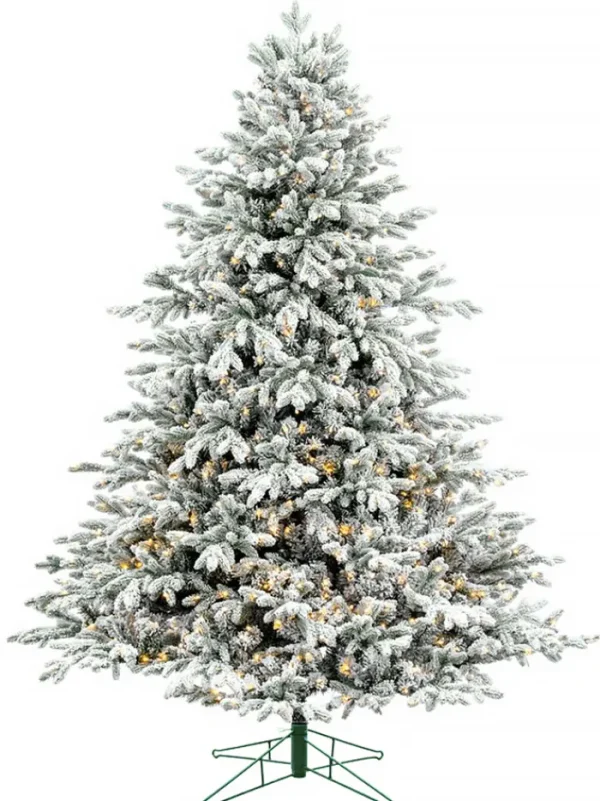 Aldik Home Pre Lit Christmas Trees | Tall Christmas Trees<Snowy Deluxe Canyon LED 9 FT - Color Switch