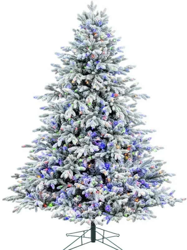 Aldik Home Pre Lit Christmas Trees | Tall Christmas Trees<Snowy Deluxe Canyon LED 9 FT - Color Switch
