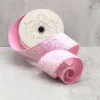 Aldik Home Christmas Ribbon & Fabric<Sugar Plum Glitter Cotton Candy 2.5 in. x 10 yd. Pink